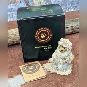 1999 Boyds Bear & Friends "Bailey the Bride" Bear Stone Collection #227712